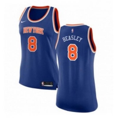 Womens Nike New York Knicks 8 Michael Beasley Authentic Royal Blue NBA Jersey Icon Edition