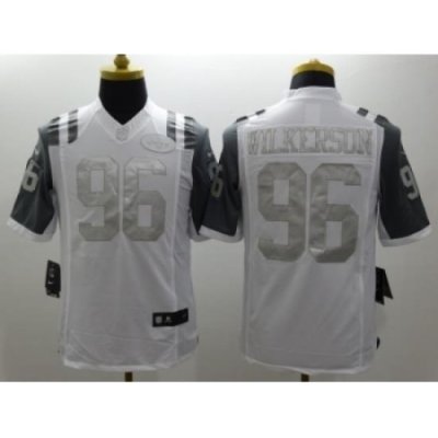 Nike neW york jets 96 Muhammad Wilkerson White Game Platinum NFL Jersey