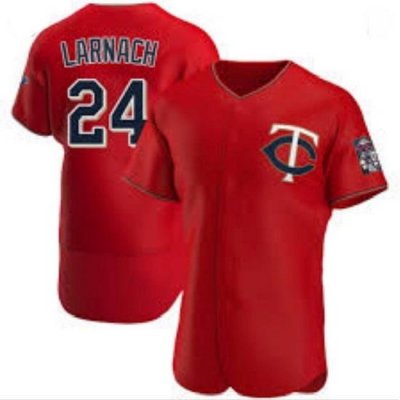 Minnesota TWins 24 Trevor Larnach Red Jersey