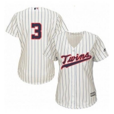 Womens Majestic Minnesota Twins 3 Harmon Killebrew Authentic Cream Alternate Cool Base MLB Jersey