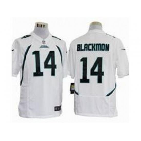 Nike Jacksonville Jaguars 14 Justin Blackmon White Game NFL Jersey