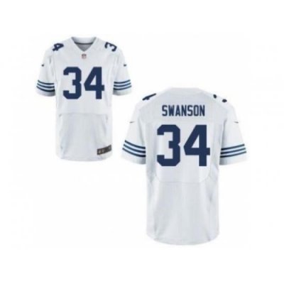 Nike Indianapolis Colts 34 Daxton SWanson White Elite NFL Jerseys