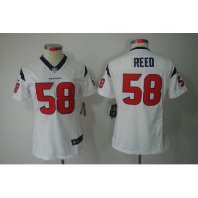 Women Nike Houston Texans #58 Brooks Reed White Color[NIKE LIMITED Jersey]