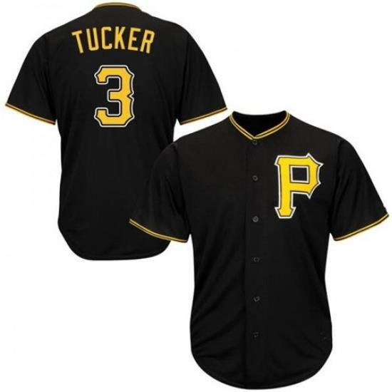 Pirates 3 Cole Tucker Black Cool Base Jersey