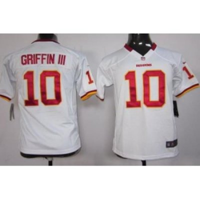 Women Nike Washington Red Skins 10 Griffin III White Jerseys