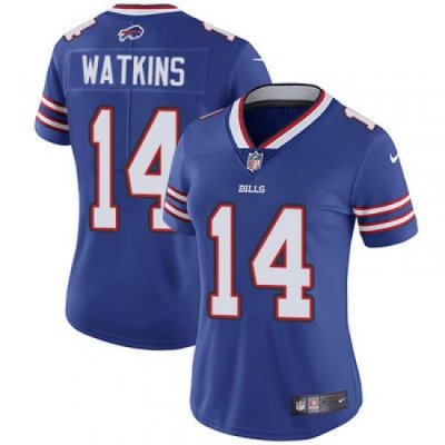 Nike Bills #14 Sammy Watkins Royal Blue Team Color Womens Stitched NFL Vapor Untouchable Limited Jersey