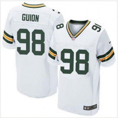 Nike Green Bay Packers #98 Letroy Guion Green Team Color Mens Stitched NFL Elite Jersey