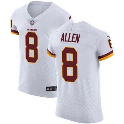 Nike Redskins 8 Kyle Allen White Men Stitched NFL New Elite Jersey