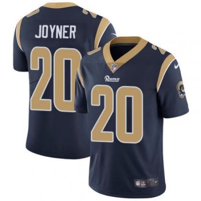 Nike Rams #20 Lamarcus Joyner Navy Blue Team Color Mens Stitched NFL Vapor Untouchable Limited Jersey