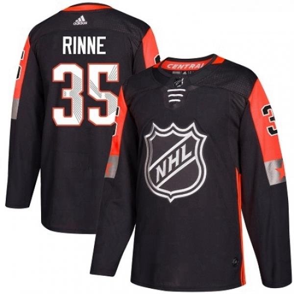 Youth Adidas Nashville Predators 35 Pekka Rinne Authentic Black 2018 All Star Central Division NHL Jersey