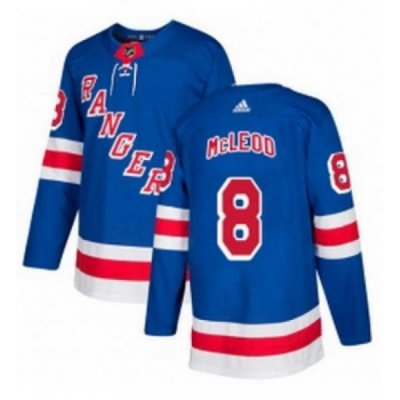 Mens Adidas New York Rangers 8 Cody McLeod Authentic Royal Blue Home NHL Jersey