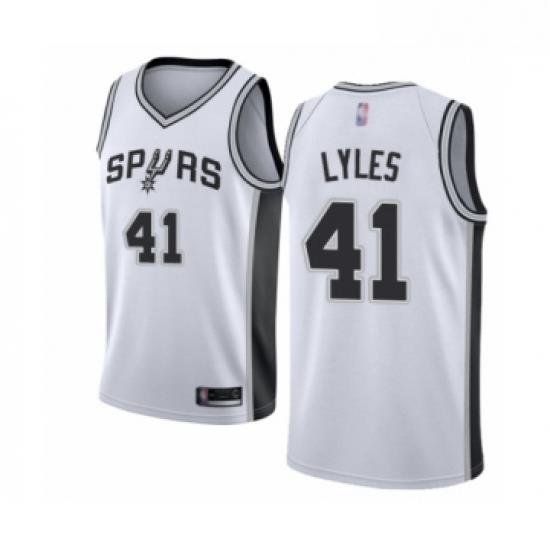 Womens San Antonio Spurs 41 Trey Lyles Swingman White Basketball Jersey Association Edition