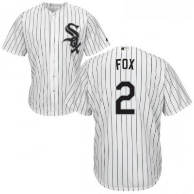 Youth Majestic Chicago White Sox 2 Nellie Fox Replica White Home Cool Base MLB Jersey