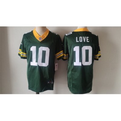 Men Green Bay Packers 10 Jordan Love Green Vapor 2024 F U S E  Limited Stitched Football Jersey