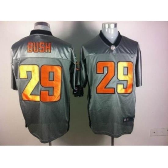 Nike Chicago Bears 29 Michael Bush Grey Elite shadoW NFL Jersey