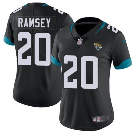 Nike Jaguars #20 Jalen Ramsey Black Alternate Womens Stitched NFL Vapor Untouchable Limited Jersey