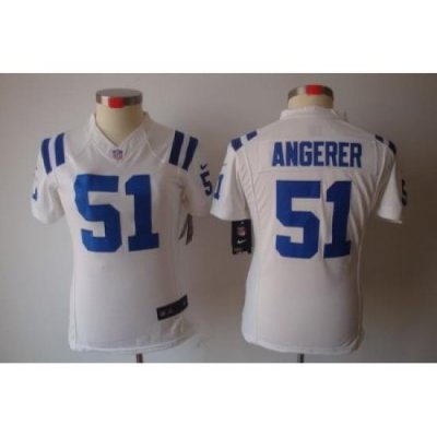 Women Nike Indianapolis Colts 51# Pat Angerer White[Women's NIKE LIMITED Jersey]