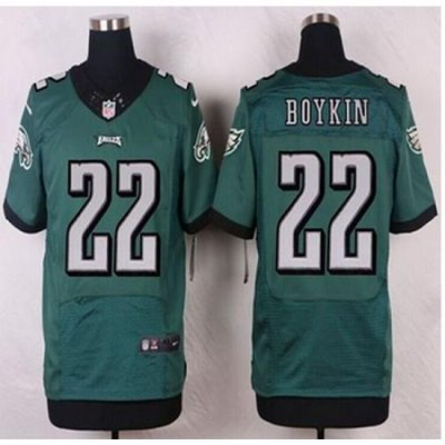 NEW Philadelphia Eagles #22 Brandon Boykin Midnight Green Team Color Mens Stitched NFL New Elite jersey