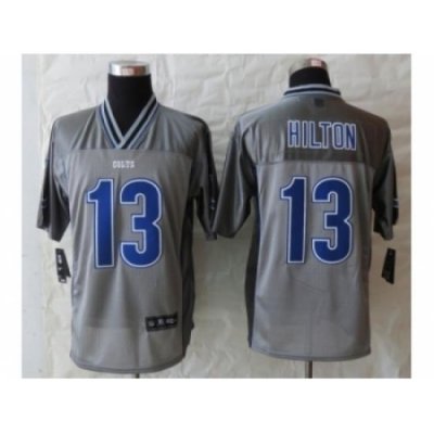 Nike Indianapolis Colts 13 T.Y. Hilton Grey Vapor Elite NFL Jersey