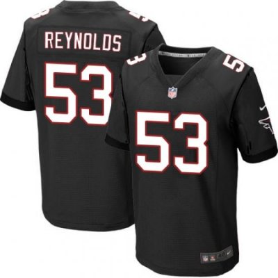 Nike Atlanta Falcons #53 LaRoy Reynolds Elite Mens Black Home Jersey