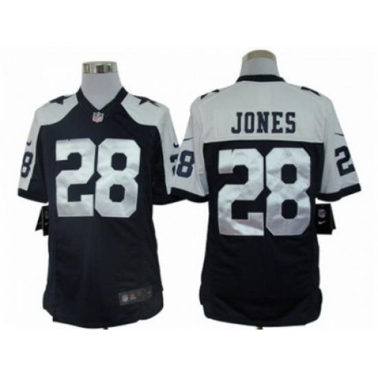 Nike Dallas CoWboys 28 Felix Jones Blue Limited Thankgivings NFL Jersey