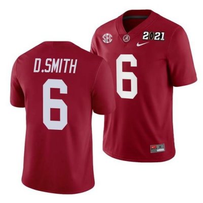 Alabama Crimson Tide Devonta Smith Crimson 2021 Rose Bowl Champions College Football Playoff College Football Playoff Jersey