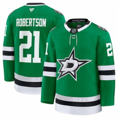 Men Dallas Stars 21 Jason Robertson Green 2024 25 Home Stitched Hockey Jersey