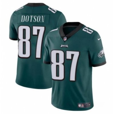 Men Philadelphia Eagles 87 Jahan Dotson Green Vapor Untouchable Limited Stitched Football Jersey