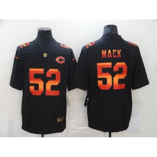 Nike Chicago Bears 52 Khalil Mack Black Colorful Fashion Limited Jersey