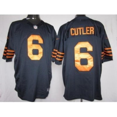 Nike Chicago Bears 6 Jay Cutler Blue Limited Orange Number NFL Jersey