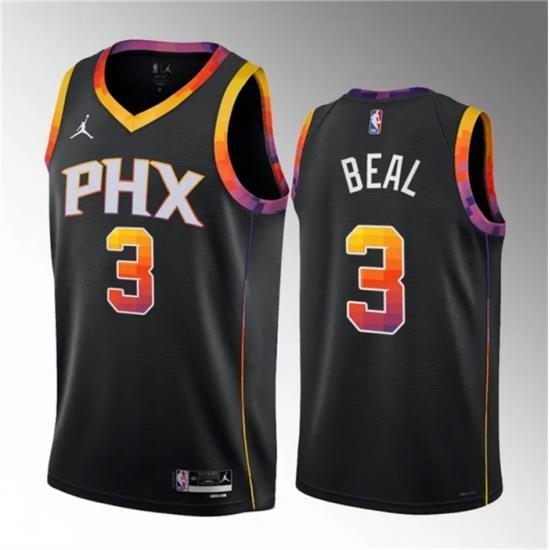 Men Phoenix Suns 3 Bradley Beal Black 2022 23 Statement Edition Stitched Basketball Jersey