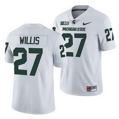 Michigan State Spartans Khari Willis White Nfl Limited Men Jersey