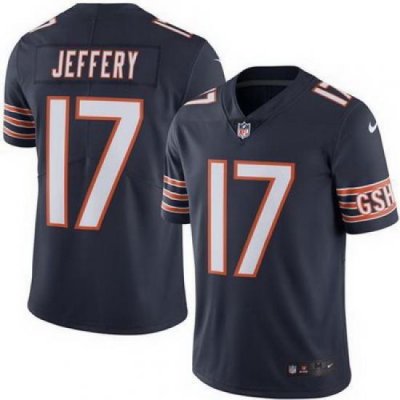 Nike Bears #17 Alshon Jeffery Navy Blue Mens Stitched NFL Limited Rush Jersey