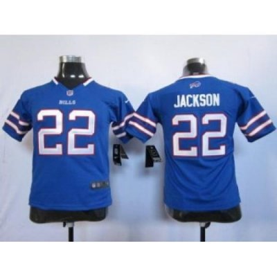 Youth Nike Buffalo Bills 22# Jackson Blue Nike NFL Jerseys