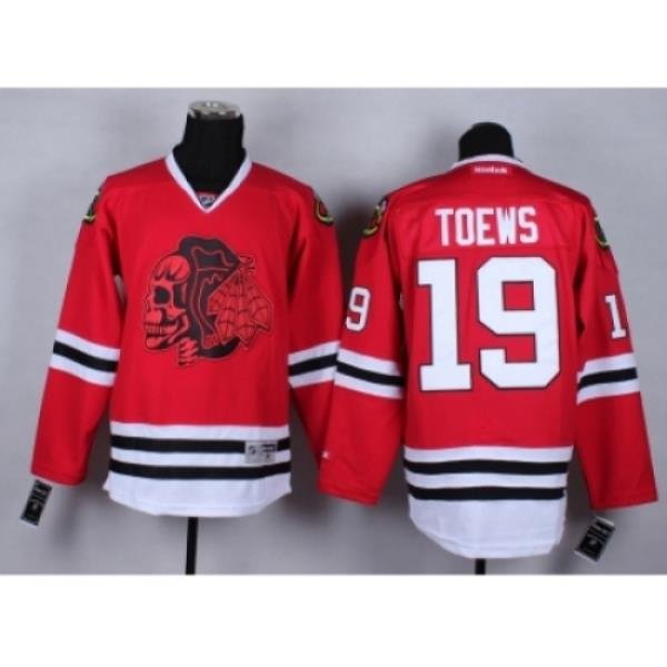 NHL Chicago Blackhawks #19 Jonathan Toews Stitched red jersey[2014 new]