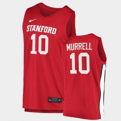 Men Stanford Cardinal Max Murrell College Basketball Red 2020 21 Jersey