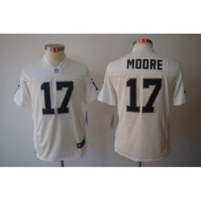 Nike Youth Oakland Raiders #17 Denarius Moore White Color[Youth Limited Jerseys]