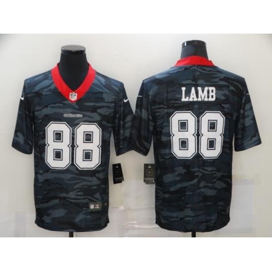 Nike Dallas Cowboys 88 CeeDee Lamb Black Camo USA Flag Limited Jersey