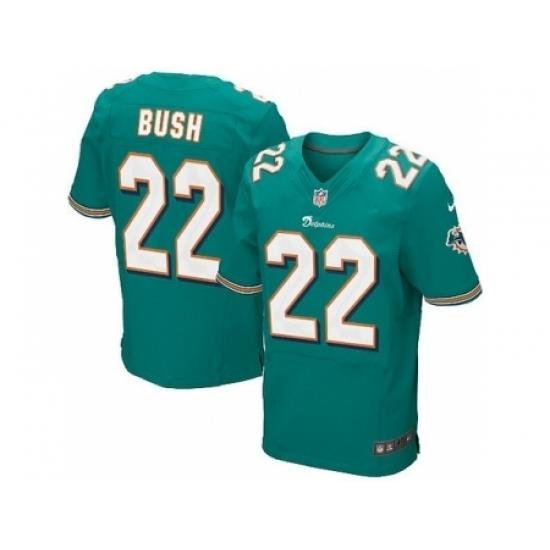 Nike Miami Dolphins 22 Reggie Bush Green Elite NFL Jersey