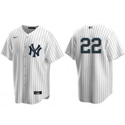 Youth New York Yankees 22 Juan Soto White Cool Base Stitched Baseball Jersey No Name