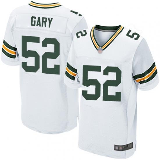 Packers 52 Rashan Gary White Men Stitched Football Elite Jersey