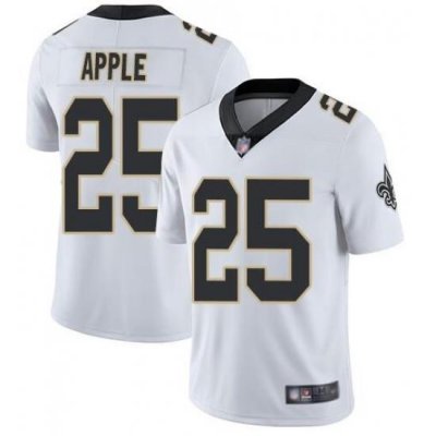 Nike Saints 25 Eli Apple White Vapor Untouchable Limited Jesey