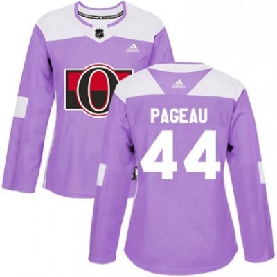 Womens Adidas Ottawa Senators 44 Jean Gabriel Pageau Authentic Purple Fights Cancer Practice NHL Jersey