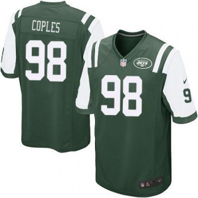 Youth Nike NeW York Jets #98 Quinton Coples Elite Green Team Color NFL Jersey