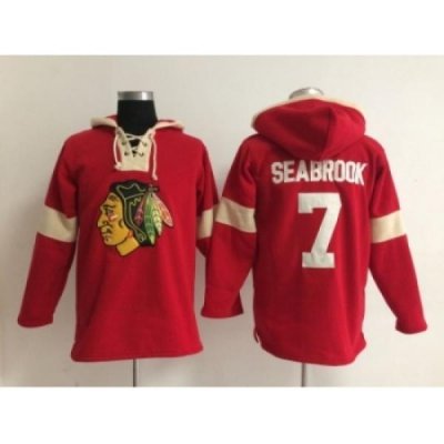 NHL chicago blackhawks #7 seabrook red jerseys[pullover hooded sweatshirt]