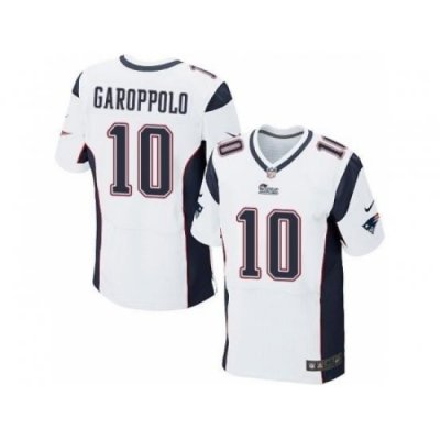 Nike NeW England Patriots 10 Jimmy Garoppolo White Elite NFL Jersey