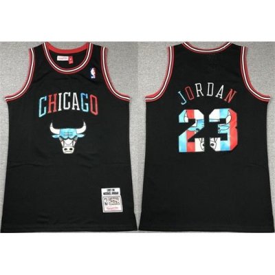 Men Chicago Bulls 23 Michael Jordan Black 1997 98 Stitched Basketball Jersey