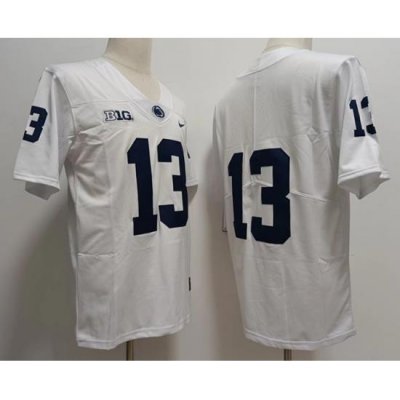 Men Penn State Nittany Lions #13 Kaytron Allen White College Football Jersey