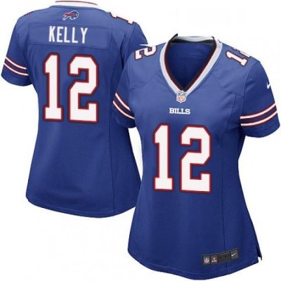 Womens Nike Buffalo Bills 12 Jim Kelly Game Royal Blue Team Color NFL Jersey