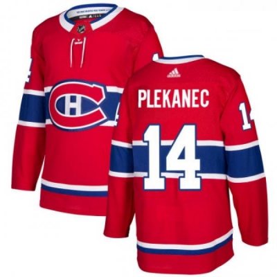 Youth Adidas Montreal Canadiens 14 Tomas Plekanec Premier Red Home NHL Jersey